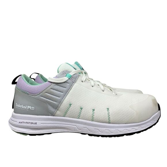 Timberland PRO Composite Toe Sneakers 8.5 White Overdrive Grey  Safety - Picture 14 of 14